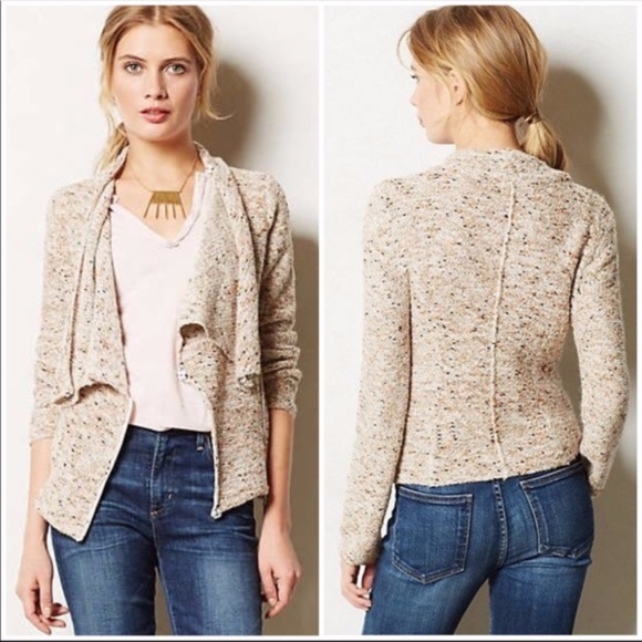 Anthropologie Jackets & Blazers - Anthropologie Yellow Bird Tweed Moto Jacket